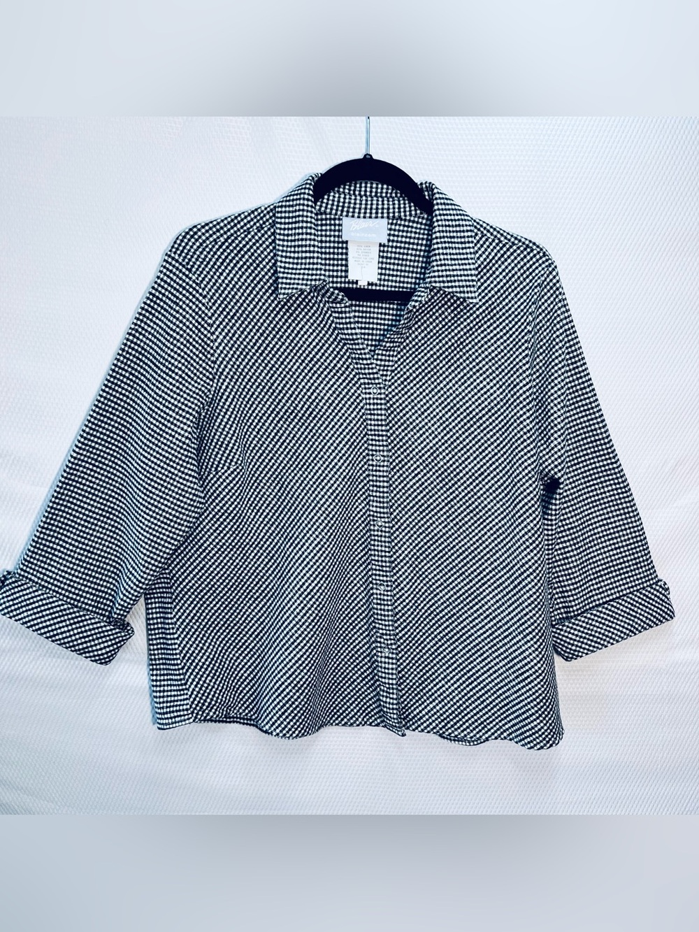 Blair Black & White Checked Lightweight Shirt Jacket